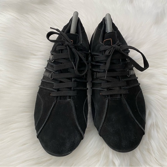 Hugo Boss Men's Black lace up comfortable sneakers Shoe Size 43 USA size 10 - Picture 3 of 8